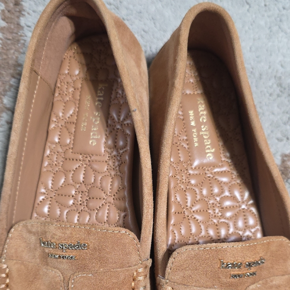 Kate Spade Brown Suede Loafers - Picture 5 of 9